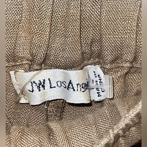 JOHNNY WAS lael Floral Embroidered Linen Wide Leg Pants Boho Summer County Club - Picture 6 of 9